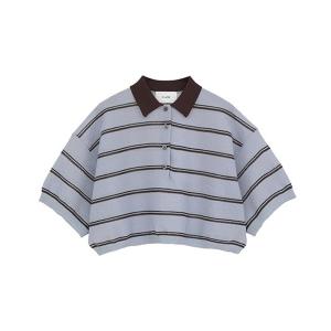 ニット セーター SPONGY SHEER POLO KNIT TOPS 10106-2273 レディース