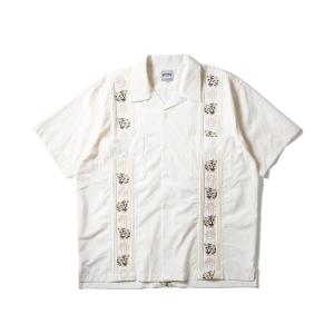 シャツ 半袖 HOUSTON 刺繍キューバシャツ(虎福) メンズ レディース