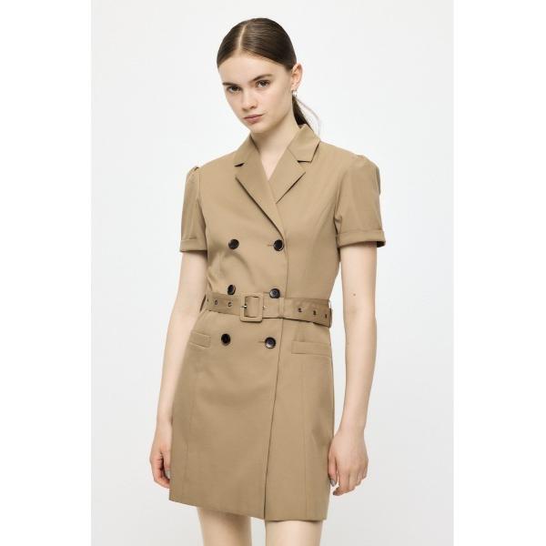パーティードレス ワンピース 半袖 DOUBLE BREASTED BLAZER ミニワンピース