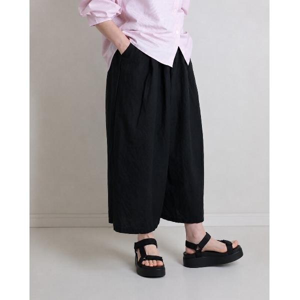 ワイドパンツ パンツ クロップドワイドパンツ レディース