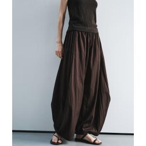 ワイドパンツ パンツ 「tageechita」ニュアンスドレープ ワイドパンツ レディース