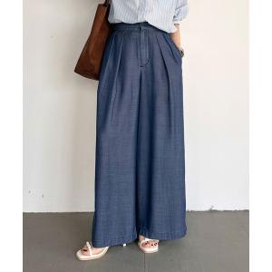 パンツ 「低身長caho146cmさんコラボ」ストレートワイドパンツ レディース