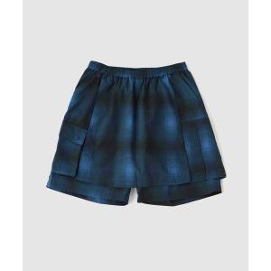 パンツ White Mountaineering(ホワイトマウンテニアリング) OMBRE CHECK SKIRT PANTS メンズ レディース