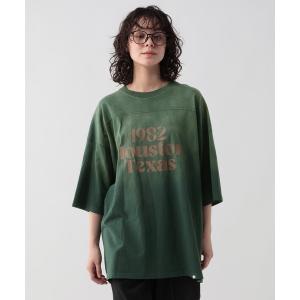 tシャツ ヒヤケフットボールプリントTシャツ メンズ レディース