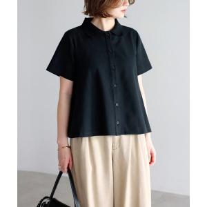 tシャツ 半袖 「接触冷感」裾フレアポロシャツ レディース