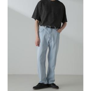 「NANO universe」 デニムパンツ L ライトブルー メンズ