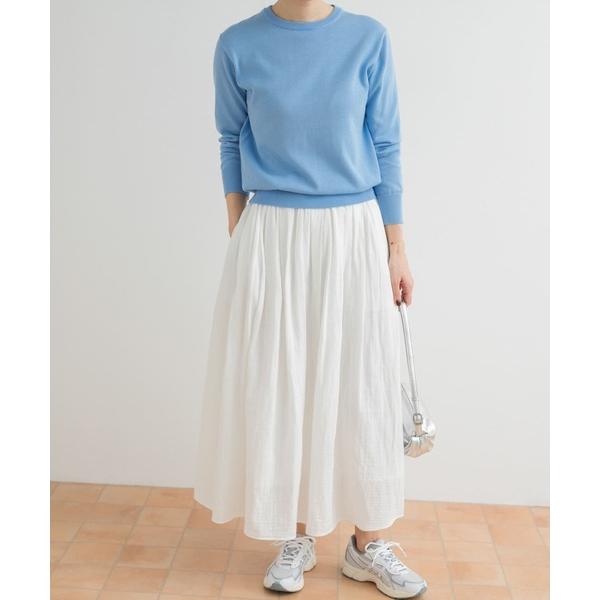 「URBAN RESEARCH DOORS」 ロングスカート MEDIUM ホワイト レディース