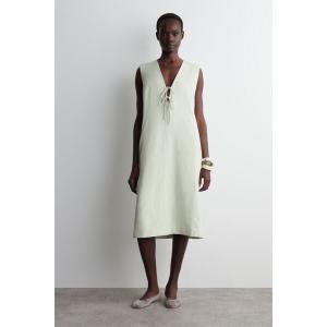 「COS」 ノースリーブワンピース 34 ライトグリーン レディース