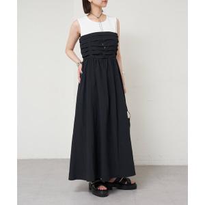 「mystic」 ドッキングワンピース 1 ブラック レディース