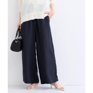 ワイドパンツ パンツ N/Rダブルストライプイージーワイドパンツ/セットアップ対応 レディース