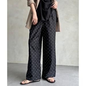 ワイドパンツ パンツ 「WEB限定」レーヨンカットドビーパンツ レディース
