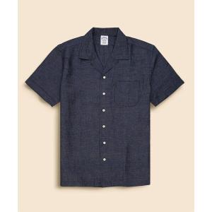 シャツ コットン／リネン　キャンプシャツ メンズ