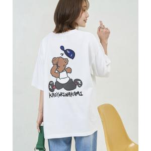 tシャツ kaoyorinakami × FREAK'S STORE/カオヨリナカミ 別注 ハシリパンチベア Tee メンズ レディース