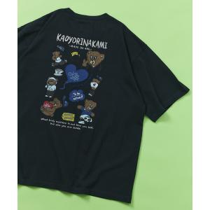 tシャツ kaoyorinakami × FREAK'S STORE/カオヨリナカミ 別注 ランダムベア Tee メンズ レディース