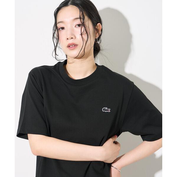 ラコステ tシャツ 半袖 LACOSTE/ラコステ アウトライン クロック クルーネック Tシャツ/...
