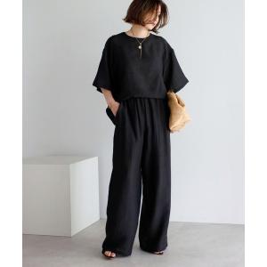 セットアップ 夏 「SET」「接触冷感」シアーリネンタッチセットアップ レディース