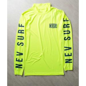 tシャツ メンズ ラッシュガード 水着 半袖 プリント ロゴ バックプリント ネブサーフ NEV メンズ