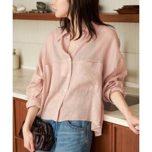 ブラウス シャツ 「追加」RAMIE LYOCELL CROPPED シャツ 3 レディース