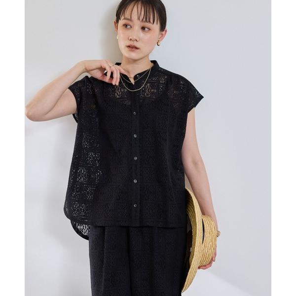 ブラウス シャツ サマ美え レースフレンチスリーブブラウス「CROSS FUNCTION/クロスファ...
