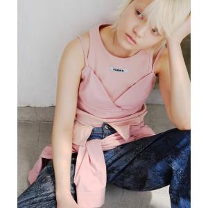 ブラウス シャツ Bustier set with long sleeve shirt／ビスチェセット長袖シャツ レディース