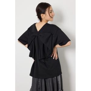 tシャツ ビッグリボン2WAY Tシャツ レディース