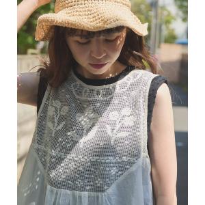 ブラウス シャツ 夏 メッシュレース　my favoriteブラウス レディース