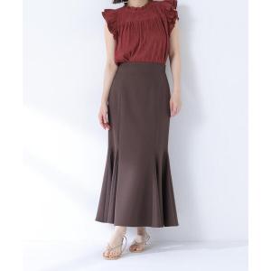 ロング スカート ヘム切替マーメイドスカート