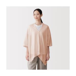 カーディガン uvカット ＵＶカット強撚コットンボレロ　ボタン付き レディース