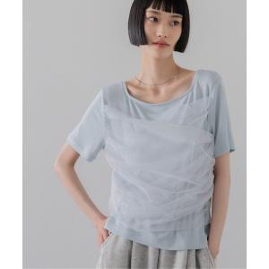 tシャツ 半袖 チュールレイヤードＳＳ 1032082 レディース