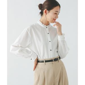 「GLOBAL WORK」 長袖ブラウス MEDIUM オフホワイト レディース