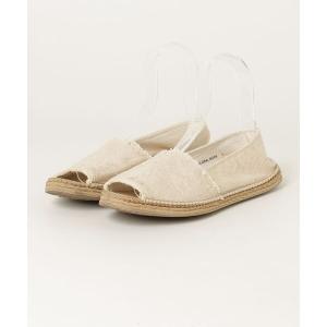 「GLOBAL WORK」 フラットサンダル L ベージュ レディース