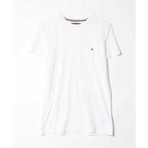 「TOMMY HILFIGER」 半袖Tシャツ MEDIUM ホワイト メンズ