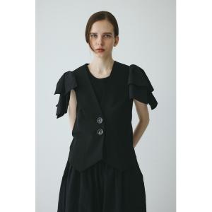 ベスト ジレ Ribbon shoulder vest / リボンショルダーベスト レディース