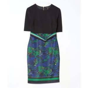 「Ted Baker」 レース半袖ワンピース 1 ブラック レディース