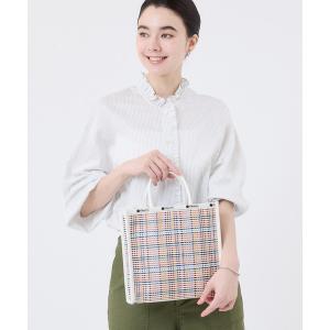トートバッグ WOVEN MED DRAWST TOTE マルチメッシュサンド レディース