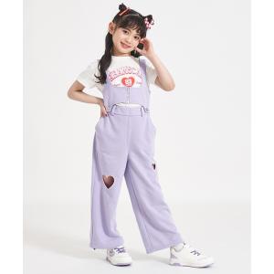 オールインワン マルチWAY ハートアキ スウェットサロペット キッズ 子供服 女の子
