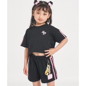 アンサンブル チャーム付 ラメライン入り ショートパンツ セットアップ キッズ 子供服 女の子｜ZOZOTOWN Yahoo!店