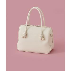 ハンドバッグ ノットデザインレザーハンドバッグ ...の商品画像