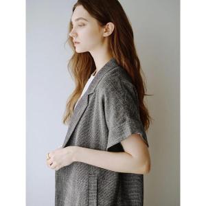 ジャケット ノーカラージャケット カラミメッシュジャケット「2026 SUMMER LOOK item」 レディース