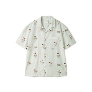 ジェラートピケ パジャマ ルームウェア 「UNISEX」 「接触冷感」HIGH CALORIE柄シャツ レディース メンズ