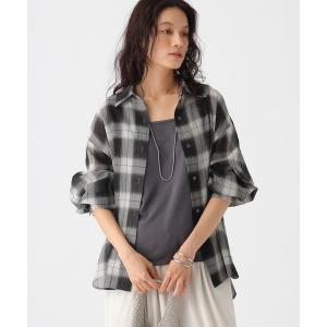 ブラウス シャツ シアチェックシャツ/1000123 レディース