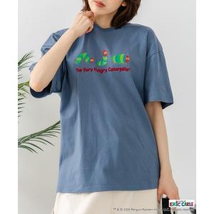 スマホショルダー tシャツ 「はらぺこあおむし/The Very Hungry Caterpillar」「コットン100%のしっかりした生地 ドロップショルダー」オリジナルデザイン…