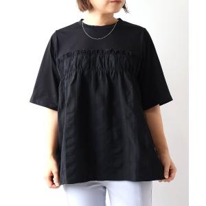 tシャツ 半袖 「L〜6L 大きいサイズ」レイヤード風半そでカットソー レディース