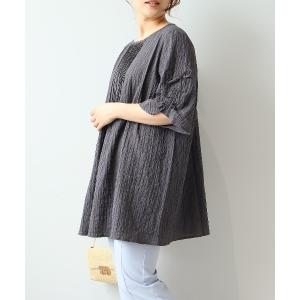 チュニック 「LL〜6L 大きいサイズ」「WEB限定」ドロストスリーブチュニック
