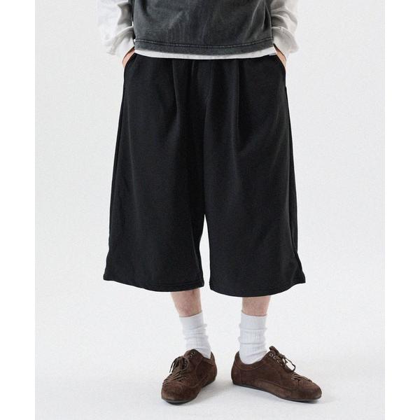 ワイドパンツ スウェットパンツ ジャージ Buyer's Select/タックスウェットハーフパンツ...