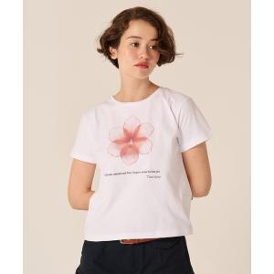 tシャツ 半袖 コンパクト プリント 半袖Tシャツ TINA：JOJUN レディース