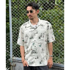 シャツ 半袖 「ROARK」“CHARMED CIRCLE” GONZO S/S メンズ レディース
