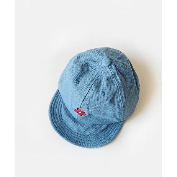 キャップ 帽子 「 Bambin / ボンバン 」 ワンポイント フラワー 刺繍 キッズ キャップ ...