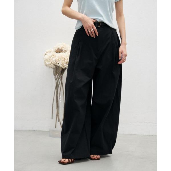 ワイドパンツ チノパン ワイドバギーチノパンツ レディース