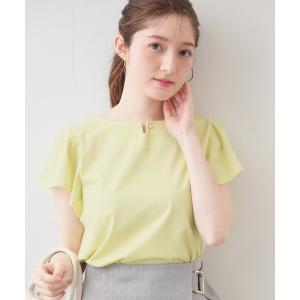 接触冷感フリルフレンチTシャツ
